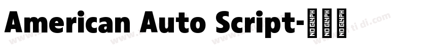 American Auto Script字体转换